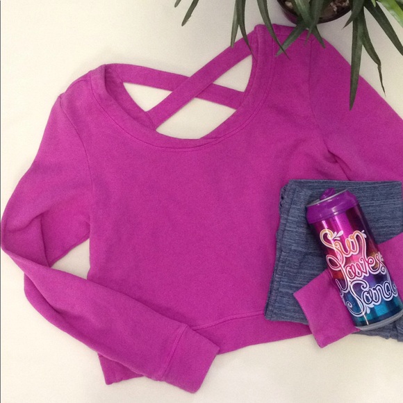 Lucy Tops - Lucy criss cross back sweatshirt